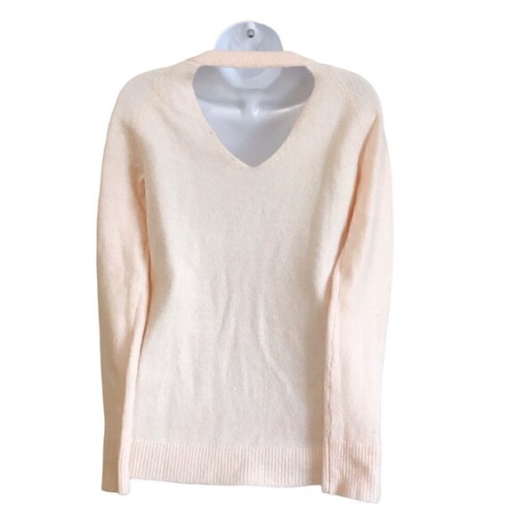Loft pale pink sweater with Back cut out detail, Size SP - Picture 3 of 9